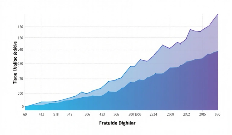 Gráfico estadístico abstracto mostrando el uso de datos de cookies para mejorar el sitio web